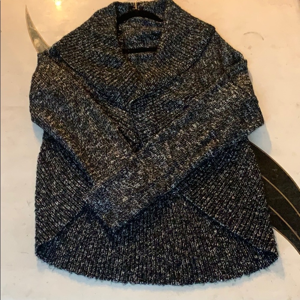 Large black and white comfy cardigan